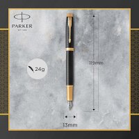 Parker IM Füller | Premium Black | Füllfederhalter Feine Spitze | Geschenkbox