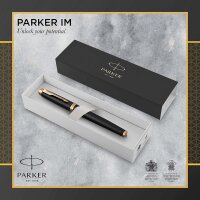 Parker IM Füller | Premium Black | Füllfederhalter Mittlere Spitze | Geschenkbox