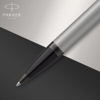 PARKER 2127752 IM Kugelschreiber | Mattgrau mit schwarzem Rand | mittlere Spitze mit blauer Tinte | Geschenkbox