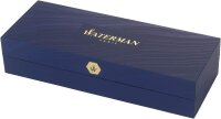 Waterman Carène Kugelschreiber | Marine Amber mit Clip aus 23-karätigem Gold | mittlere Schreibspitze | blaue Tinte | Geschenkbox