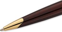 Waterman Carène Kugelschreiber | Marine Amber mit Clip aus 23-karätigem Gold | mittlere Schreibspitze | blaue Tinte | Geschenkbox