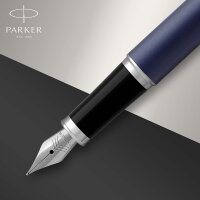 Parker IM Füller | Matte Blue | Füllfederhalter Feine Spitze | Geschenkbox