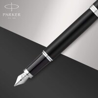 Parker IM Füller | Mattschwarz mit Chrom-Zierteilen...