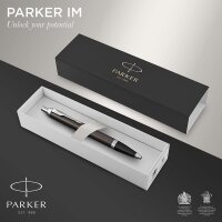 Parker IM Kugelschreiber | Dark Espresso | Mittlere Spitze | Blau | Geschenkbox