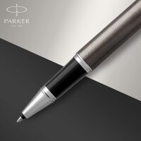 Parker IM Tintenroller | Dark Espresso | feine Spitze | Schwarz