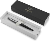 Parker Jotter Kugelschreiber | Bond Street Black | Mittlere Spitze | Blaue Tinte | Geschenkbox