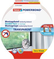 tesa Powerbond Montageband Transparent - doppelseitiges...
