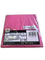 50 Stück FASANA Servietten Pink / Fuchsia Papierservietten, angenehm weiche Mundservietten, 33x33 cm 13x13 inch, 3-lagig, 1/4 Falz