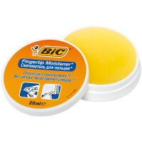 6er Pack BIC Fingeranfeuchter BIC® Fingertip, 20 ml, weiß/orange