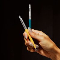 Parker Jotter Originals Kugelschreiber | Glam Rock Collection | Peacock Blue & Sunshine Yellow | Blaue Tinte | 2 Stück