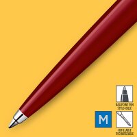 Parker 2096857 Jotter Originals Kugelschreiber | Klassisches Rot | Mittlere Spitze | Blau Tinte