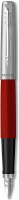 Parker Jotter Originals Füller | Klassisches Rot | Füllfederhalter Mittlere Spitze | blaue Tinte