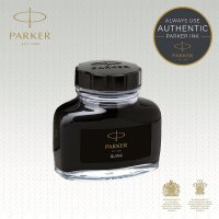 Parker Quink Füllertinte im Tintenfass | schwarz | 57 ml