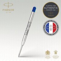 Parker Kugelschreibermine | mittlere Schreibspitze | blaue QUINKflow Tinte | 1 Ersatzmine für Kugelschreiber