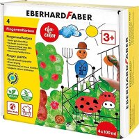 Eberhard Faber 578804 - EFA Color Fingerfarben-Set mit 4...