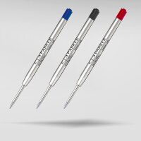 Parker Kugelschreiberminen | breite Spitze | schwarze QUINKflow Tinte | 3 Ersatzminen für Kugelschreiber