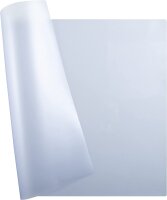 Exacompta 29630E Schreibunterlage Crystal,aus Weich-PVC, eine glatte und eine genarbte Oberfläche, Format 50 x 65 cm, farblos, wird gerollt geliefert