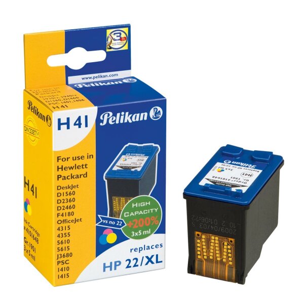 Pelikan Patrone H41 komp. zu HP22/ XL C9352CE Deskjet 3910 color
