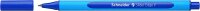 10x Schneider 152003 Schreibgeräte Kugelschreiber Slider Edge, Kappenmodell, F, blau, Schaftfarbe: cyan-blau