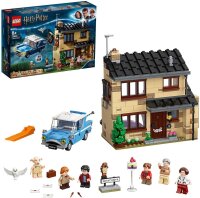 LEGO 75968 Harry Potter Ligusterweg 4, Spielzeug-Haus mit Ford Anglia sowie Minifiguren von Dobby und Familie Dursley