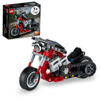 LEGO 42132 Technic Chopper Abenteuer-Bike, 2-in-1...