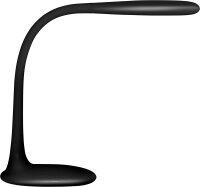 Unilux LUCY LED-Schreibtischlampe, Lichtstärke/-farbe dimmbar, schwarz [Energieklasse F]