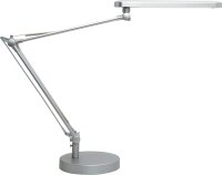Unilux LED Schreibtischlampe Mambo, silbergrau [Energieklasse E]