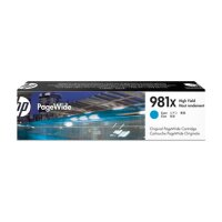 HP 981X (L0R09A) Blau Original PageWide Druckerpatrone mit hoher Reichweite für HP PageWide Enterprise, XL