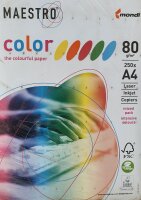 Mondi Maestro mixed colours 80g A4 5x50 Blatt