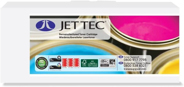 Jet Tec CLP-C660B/ELS Samsung In England hergestellter Wiederaufbereiteter Lasertoner, cyan High capacity