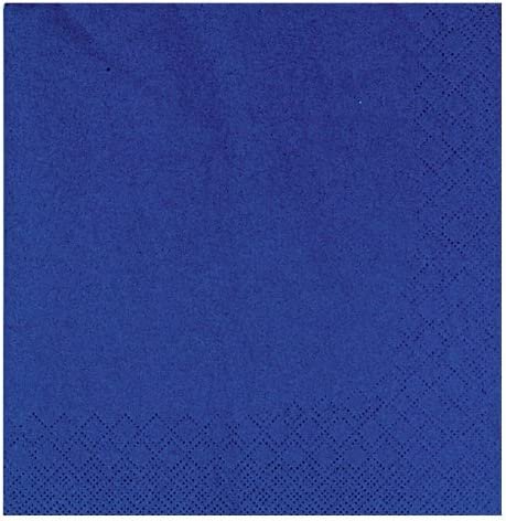 Servietten Fasana BigPack 50 Stück | 3-lagige Papierservietten in royalblau | Serviette 1/4-Falz Größe: 33x33 cm, Dekoserviette, Prägeservietten für Serviettenhalter & Spender