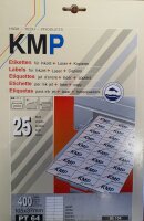 KMP PT 64 Etiketten für InkJet- und Laserdrucker 105x37, 400