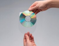 CD-Hülle selbstklebend 10 Stück m.Lasche Q-CONNECT KF27032