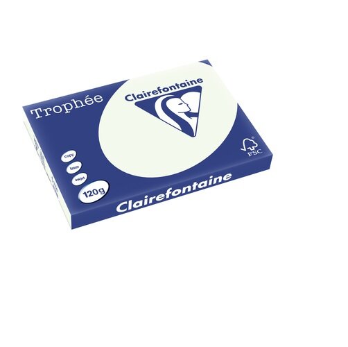 Clairefontaine Trophée 1358C Pastell, A3 120g, 250 Blatt - Blaßgrün