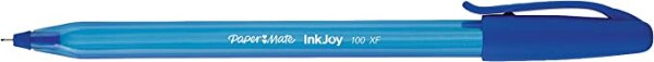 Paper Mate S0977420 InkJoy 100 CAP Kugelschreiber mit Verschluss, mittlere Spitze, 1.0 mm, blau