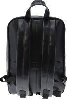 Exacompta 17637E Premium Laptop-Rucksack Exactive aus hochwertigem Leder mit vielen Innentaschen, passend für Laptops und Notebooks bis zu 15,6’’ ideal für Schule, Uni und Arbeit, schwarz