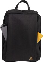 Exacompta 17934E Premium Rucksack Smart Exactive mit 14" Laptopfach wasserabweisend zahlreiche Taschen mit Reißverschlüssen ideal für Schule, Uni und Arbeit schwarz