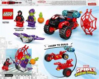 LEGO 10781 Marvel Spidey und Seine Super-Freunde Miles Morales: Spider-Mans Techno-Trike, Superhelden-Spielzeug zum Bauen ab 4 Jahren, Geschenk