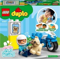 LEGO 10967 DUPLO Polizeimotorrad, Polizei-Spielzeug...