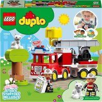 LEGO 10969 DUPLO Town Feuerwehrauto Spielzeug,...