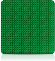 LEGO 10980 DUPLO Bauplatte in Grün, Grundplatte für DUPLO Sets, Konstruktionsspielzeug für Kleinkinder, Mädchen und Jungen