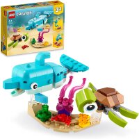 LEGO 31128 Creator 3-in-1 Delfin und Schildkröte,...