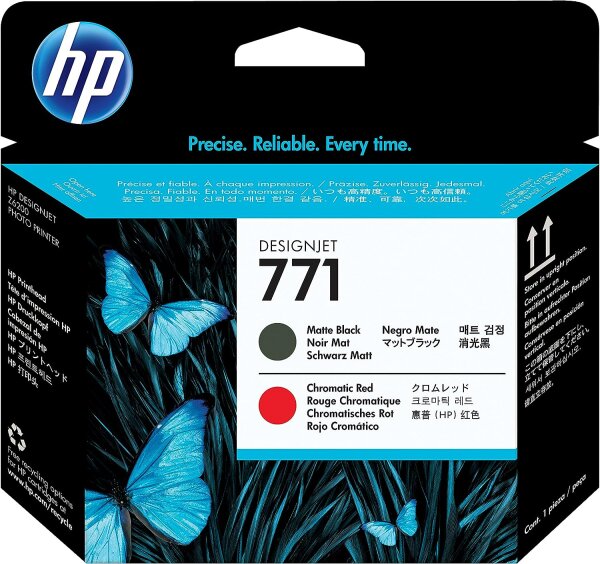 HP CE017A 771 Original Druckkopf matt schwarz undchromatischrotStandardkapazität1er-Pack