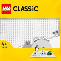 LEGO 11026 Classic Weiße Bauplatte, quadratische Grundplatte mit 32x32 Noppen als Basis für Konstruktionen und für weitere Sets