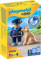PLAYMOBIL 1.2.3 70408 Polizist mit Hund, Ab 1,5 bis 4...