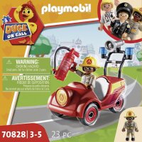 PLAYMOBIL Duck ON Call 70828 Mini-Auto Feuerwehr, Spielzeug für Kinder ab 3 Jahren
