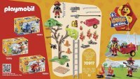 PLAYMOBIL Duck ON Call 70917 Feuerwehr Action: Rette die Katze!, Spielzeug für Kinder ab 3 Jahren