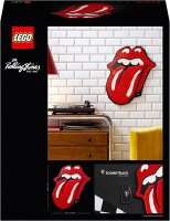 LEGO 31206 Art The Rolling Stones Logo Bastelset für Erwachsene, Geschenk für Männer, Frauen, Ehemann, Ehefrau, Musikfans mit Soundtrack, DIY - Haus oder Büro 3D-Deko, 60-jähriges Jubiläum Sammlerset