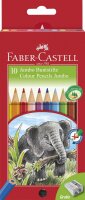 Faber Castell 111210 - Farbstifte Jumbo, 10er Kartonetui...