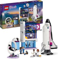 LEGO 41713 Friends Olivias Raumfahrt Akademie Weltraum-Spielzeug mit Raumschiff Space Shuttle und Astronauten-Figuren, Lernspielzeug ab 8 Jahre